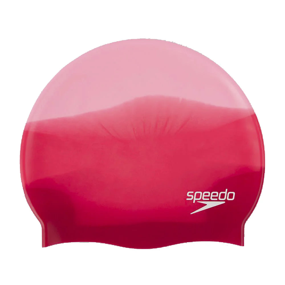 Speedo Adult Printed Silicone Cap Black/Yellow - 1SZ - Black