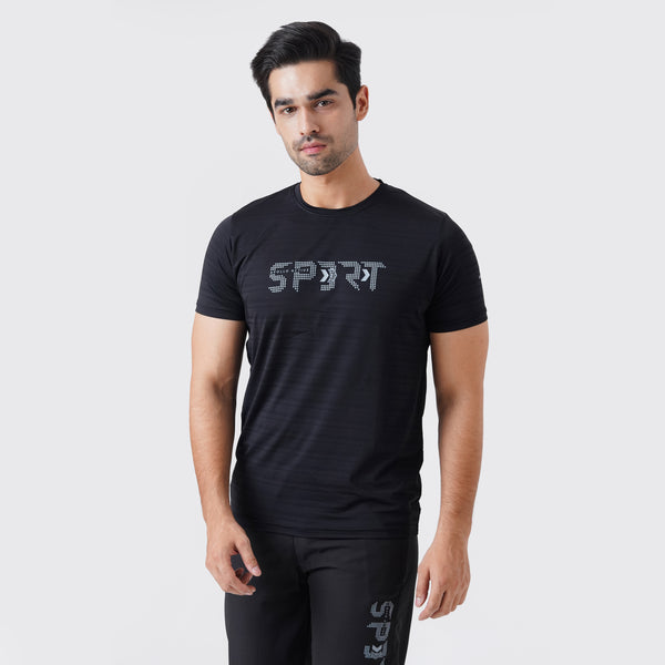 APOLLO Sports T-Shirt Men's - Dri-Fit Nylon 2511 101 021011 Black