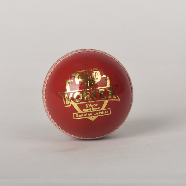 APOLLO Cricket Hard Ball - Vortex T50 for Match Red