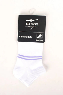 ERKE Women Sports Socks - Flat Ankle socks 12325212077-001 White