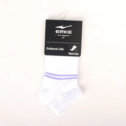 ERKE Women Sports Socks - Flat Ankle socks 12325212077-001 White