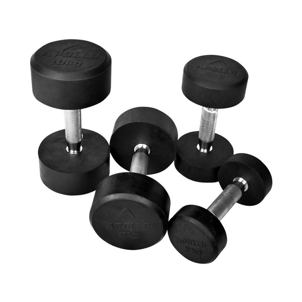 Apollo Pro-style Rubber Dumbbell 1 Piece