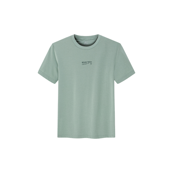ERKE Men Crew Neck T.Shirt - 11225202016-502 Unbleached Green