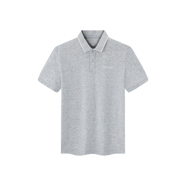 ERKE Men Micro Collor Polo - 11225203075-103 Light Heather Grey