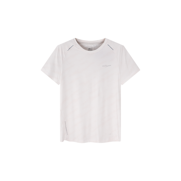 ERKE Women Crew Neck T-Shirt - 12225202139-202 Seashell Pink