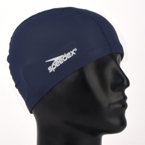 SPEEDEX Swiming Cap - PU Plain Cap SC-4608 Adult Navy