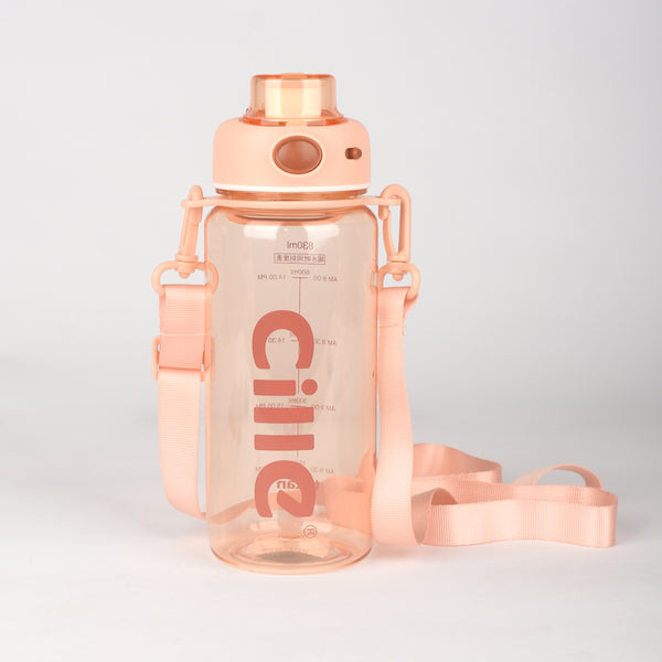 UZU Sports Water Bottle - Tritan Plastic XL 2213 830ML Peach