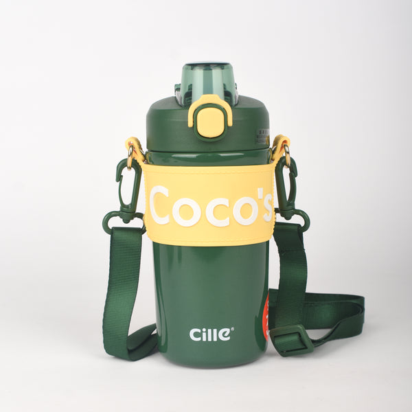 CILLE Hot & Cold Vaccum Steel Bottle - XB-22197  600ML Green