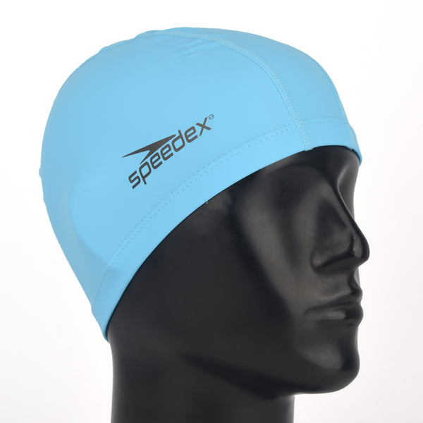 SPEEDEX Swiming Cap - PU Plain Cap SC-4608 Adult Sky Blue
