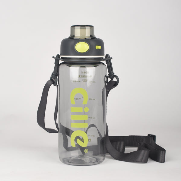 UZU Sports Water Bottle - Tritan Plastic XL 2213 830ML Black