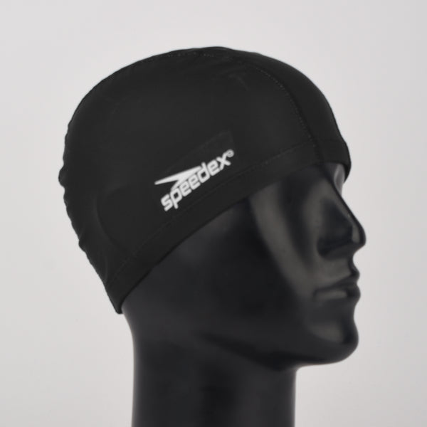 SPEEDEX Swiming Cap - PU Plain Cap SC-4608 Adult Black