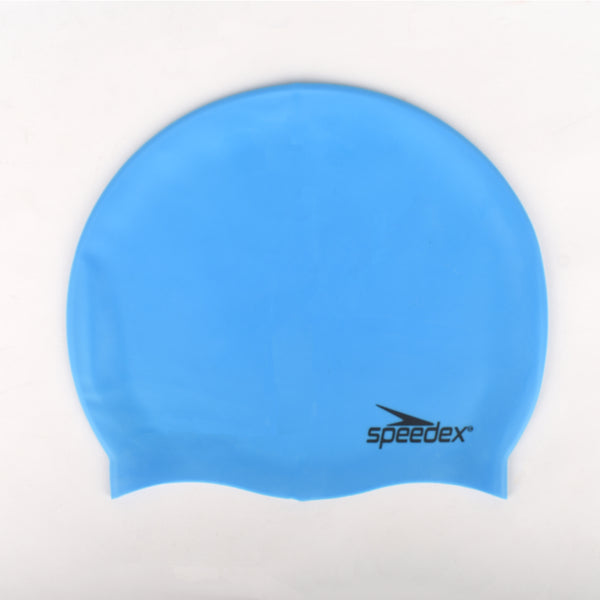SPEEDEX Swiming Cap - Silicon Plain Moulded Cap SC-4602 Adult Sky Blue