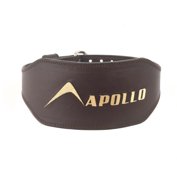 APOLLO Prong Weight Lifting Belt 6" - 2556 990 402515 Cowhide leadther Dark Brown
