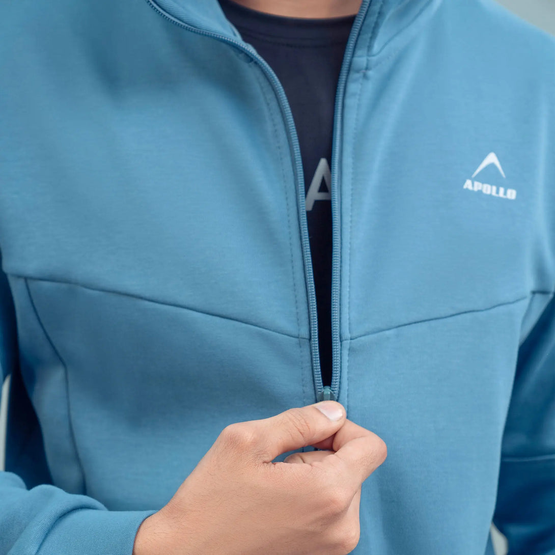 APOLLO Full Zip Sweatshirt Men's - Cotton Knitted 2511 102 102412 Ligh ...