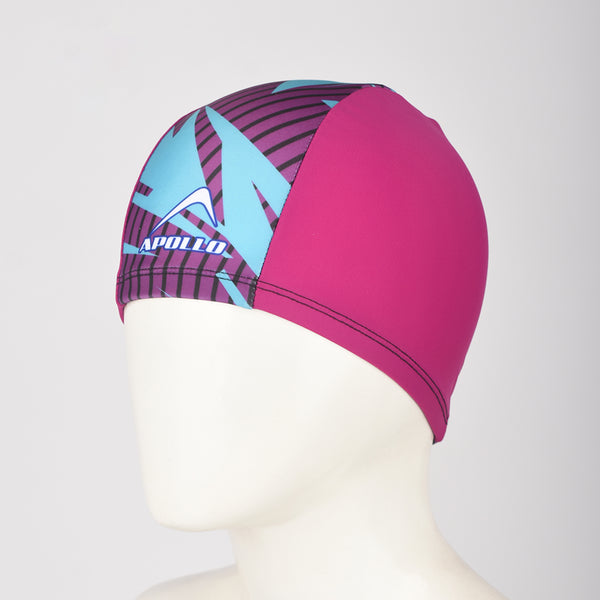APOLLO Swimming Cap Junior - Lycra 2556 651 410665 Purple/Blue