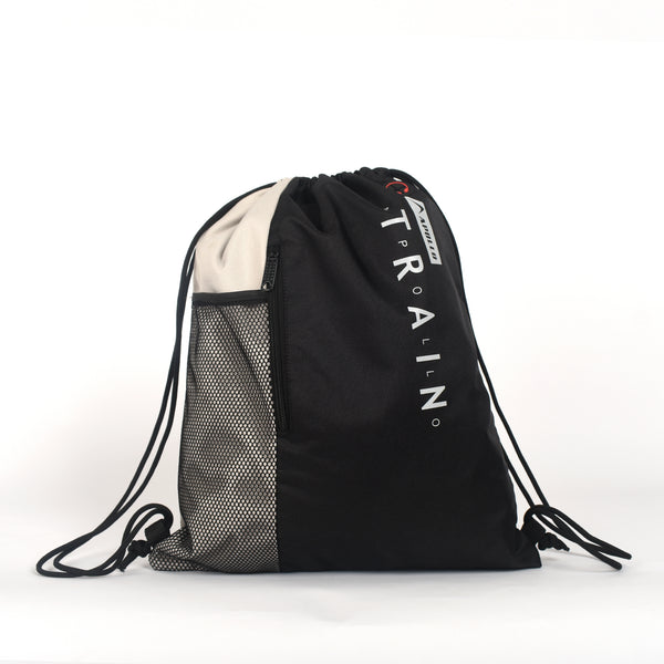 APOLLO Gym Drawstring Bag Backpack - 2556 321 291826 Black/Grey