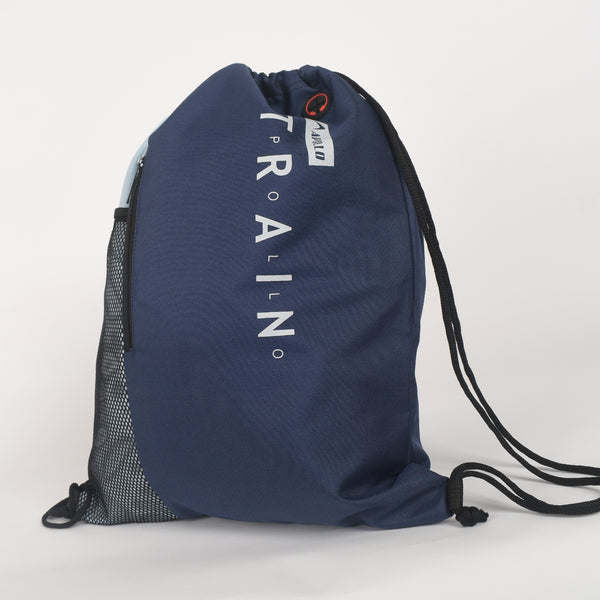 APOLLO Gym Drawstring Bag Backpack - 2556 321 291826 Navy/Sky Blue