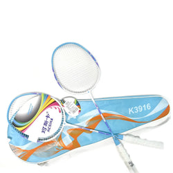 Kesika K3916 badminton racket pair with bag - Blue/White