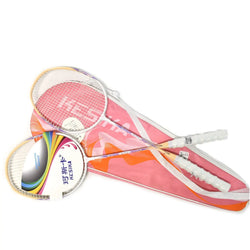 Kesika K3916 badminton racket pair with bag - Pink/White