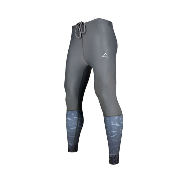 Apollo 01sm10 Mens Skinfit Swimming Tights - Gray