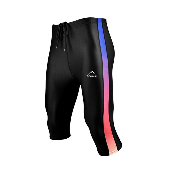 Apollo 01sm20 Mens Skinfit Swimming 3q - Black