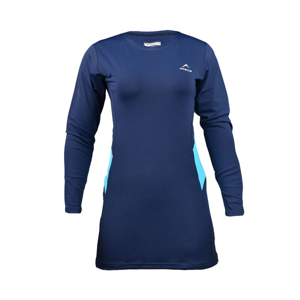 Apollo 01sw51 Women Spandex Swimming Shirt - Navy Blue