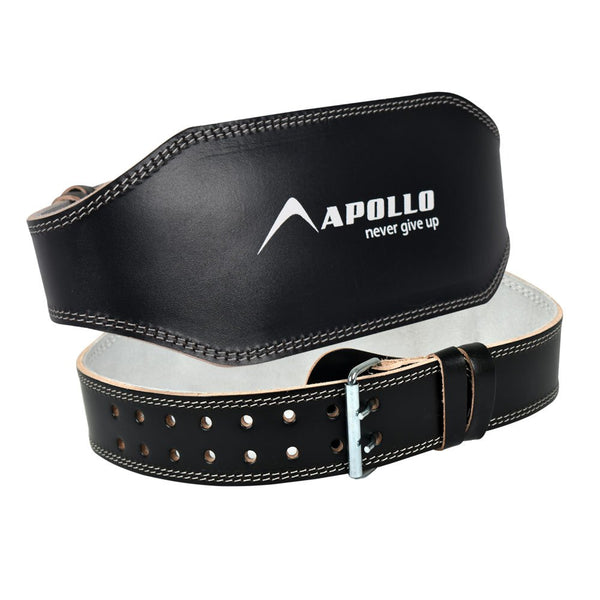 Apollo Weight Lifting Belt Grade-2 Half Premium Leather 6 Inches Wide