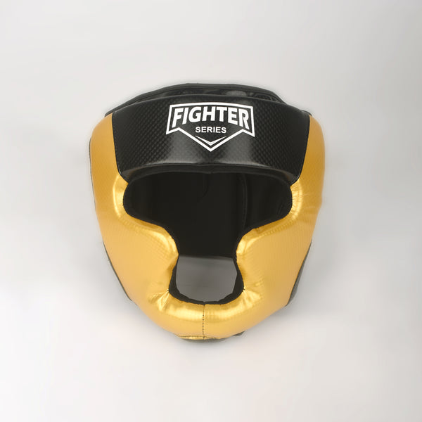 APOLLO Boxing Head Guard - Gold/Black 4BHR60