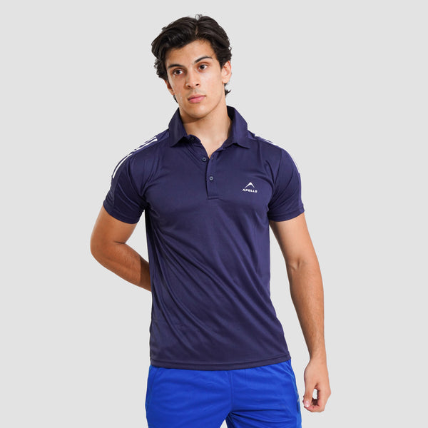 APOLLO Polo Shirt Mens - Interlock Polyester - Navy 2411 100 030408