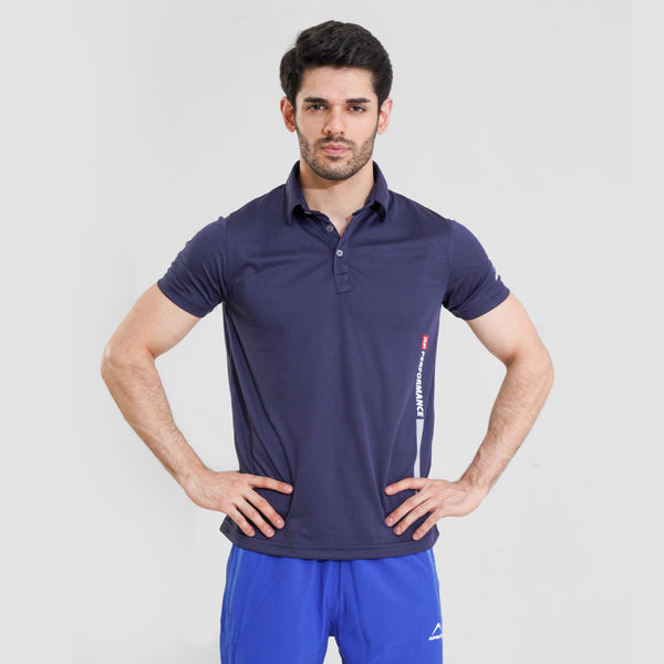 APOLLO Polo Shirt Mens - Micro Mesh Polyester - Navy 2411 100 030302