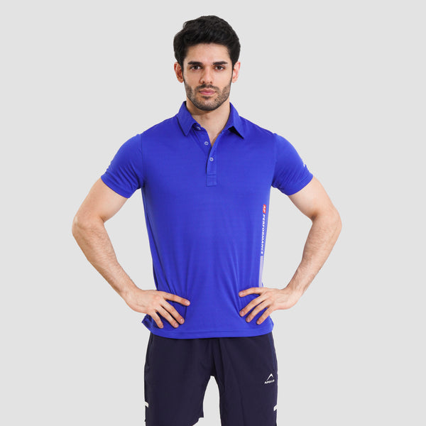 APOLLO Polo Shirt Mens - Micro Mesh Polyester - Royal Blue 2411 100 030302x