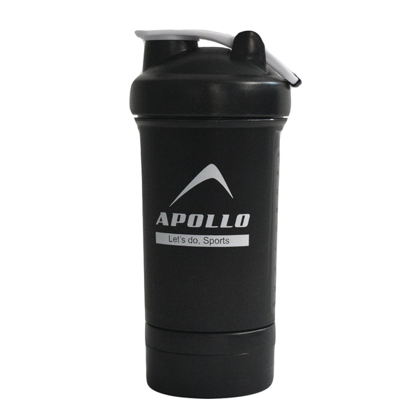 APOLLO Protein Shaker bottle - Plastic Shaker 500 ml - Black 2456 322 391445