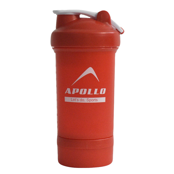 Apollo Protein Shaker bottle -  Plastic Shaker 500 ml- Red 2456 322 391445