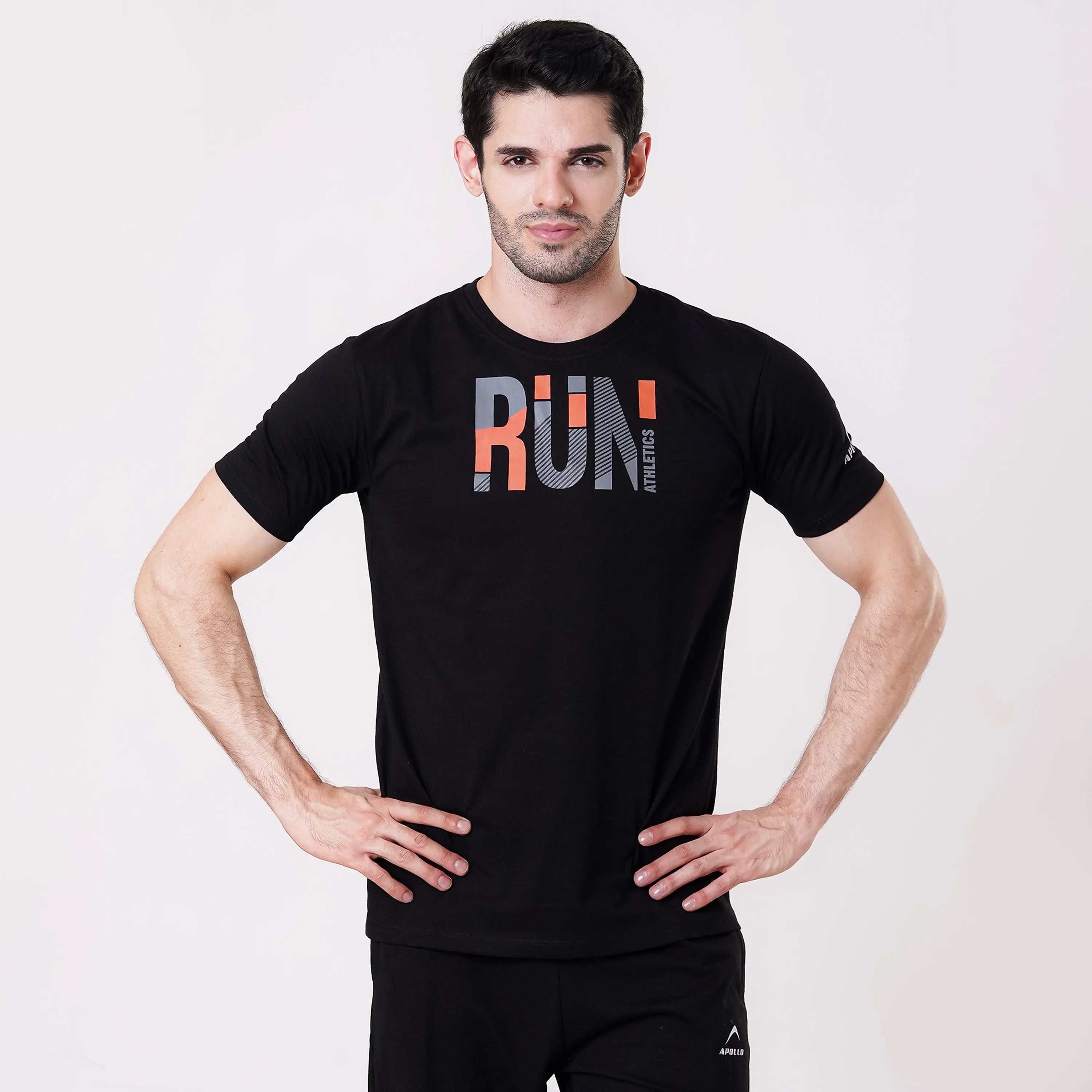 APOLLO Sports T-Shirt Mens - Cotton Black 2411 100 020102 – Apollo Sports