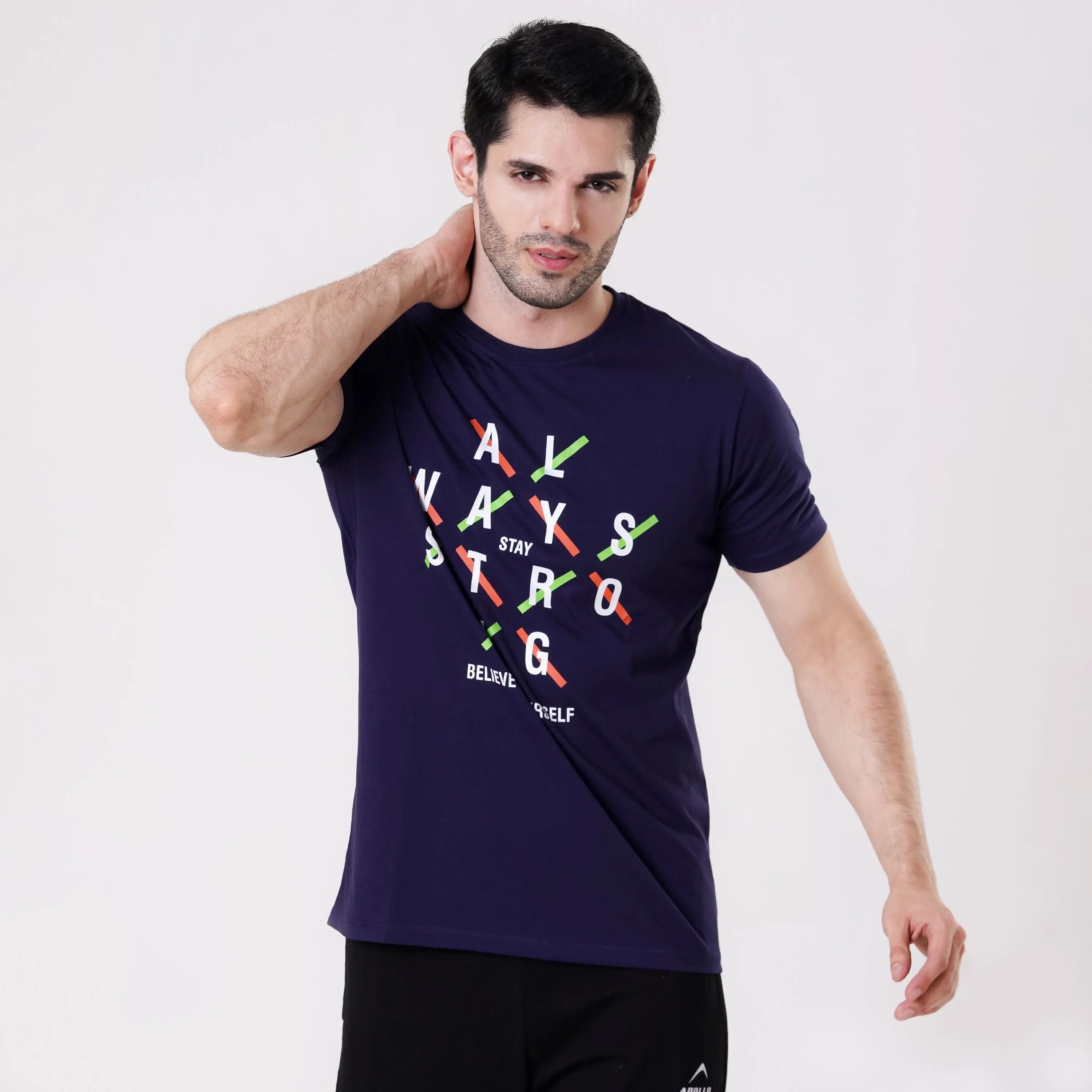APOLLO Sports T-Shirt Men's - Cotton Navy 2411 100 020104 – Apollo Sports