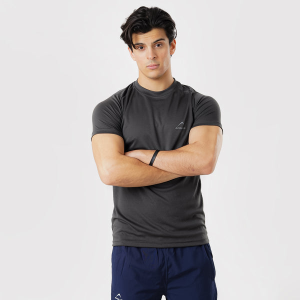 APOLLO T-Shirt Mens - Micro Mesh Polyester - Darkgrey/Black 2411 100 020303