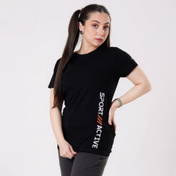 APOLLO Sports T-Shirt Women's - Cotton Black 2412 100 020103