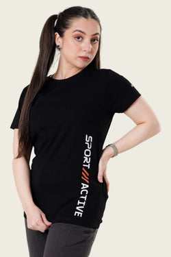 APOLLO Sports T-Shirt Women's - Cotton Black 2412 100 020103