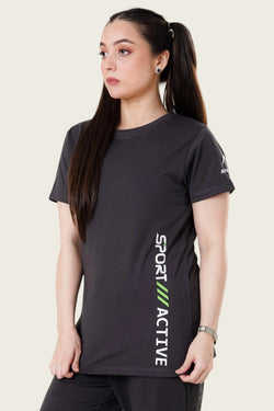 APOLLO Sports T-Shirt Women's - Cotton Dark Gray 2412 100 020103