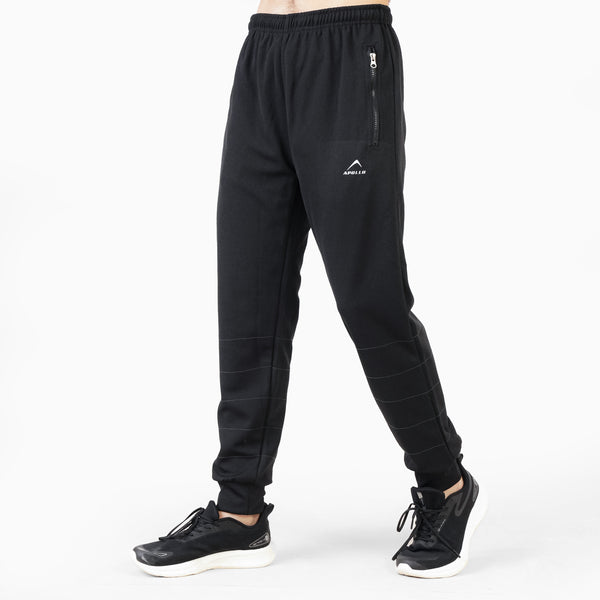 APOLLO Tracksuit Trouser Mens – Knitted Speedo - Black 2411 100 060504