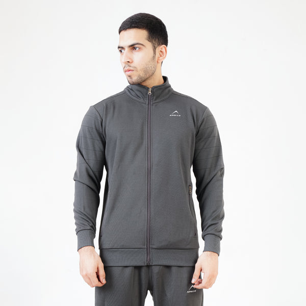 APOLLO Tracksuit Upper Mens – Knitted Speedo -  Heather Grey 2411 100 100504