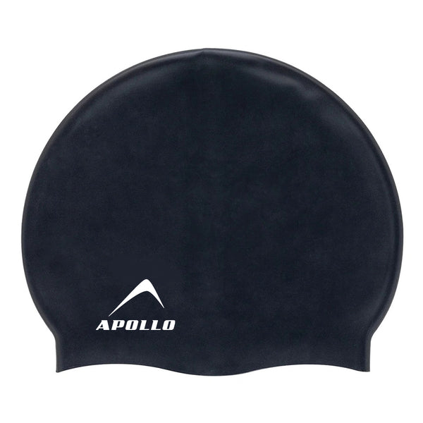 APOLLO Swimming Cap - Silicone for Adults - Black 2426 652 281225