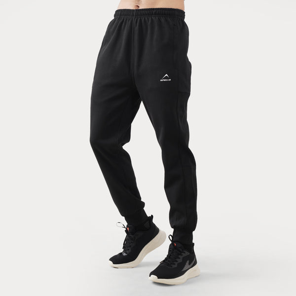 APOLLO Tracksuit Pant Mens – Polyester Fleece –  Black 2411 100 060701