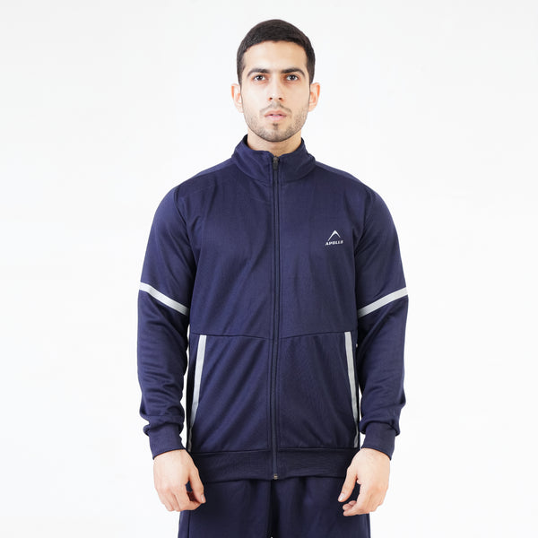 APOLLO Tracksuit Upper Mens - Knitted Speedo - Navy 2411 100 100503