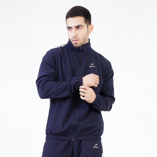 APOLLO Tracksuit Upper Mens -Micro Twill - Navy 2411 100 100208