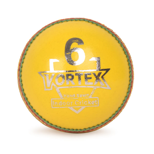 APOLLO Cricket Hard Ball - VORTEX 6 - Yellow