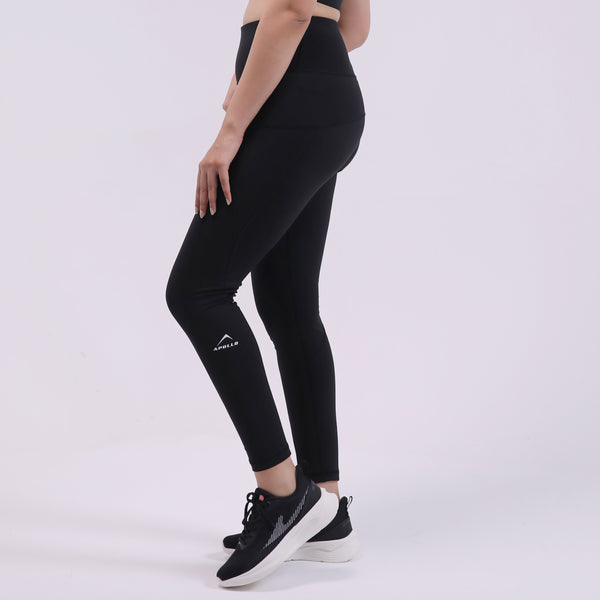 APOLLO Women Yoga Tight BD Lycra - Black 2412 100 080601