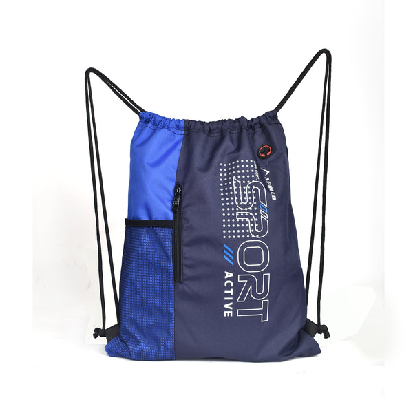 APOLLO Gym Drawstring Bag Backpack - Navy/Blue 2456 304 291835