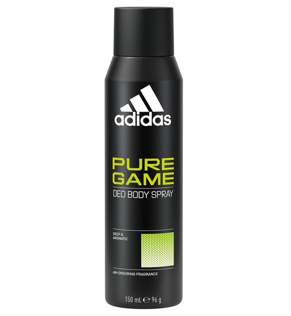 ADIDAS Mens Body Spray - Pure Game 150ML Black
