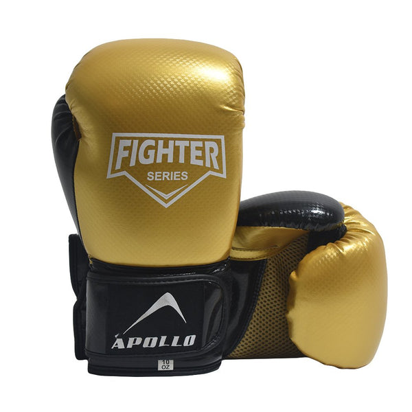 Apollo Boxing Gloves - Model No. 4BGRHX - Golden/Black